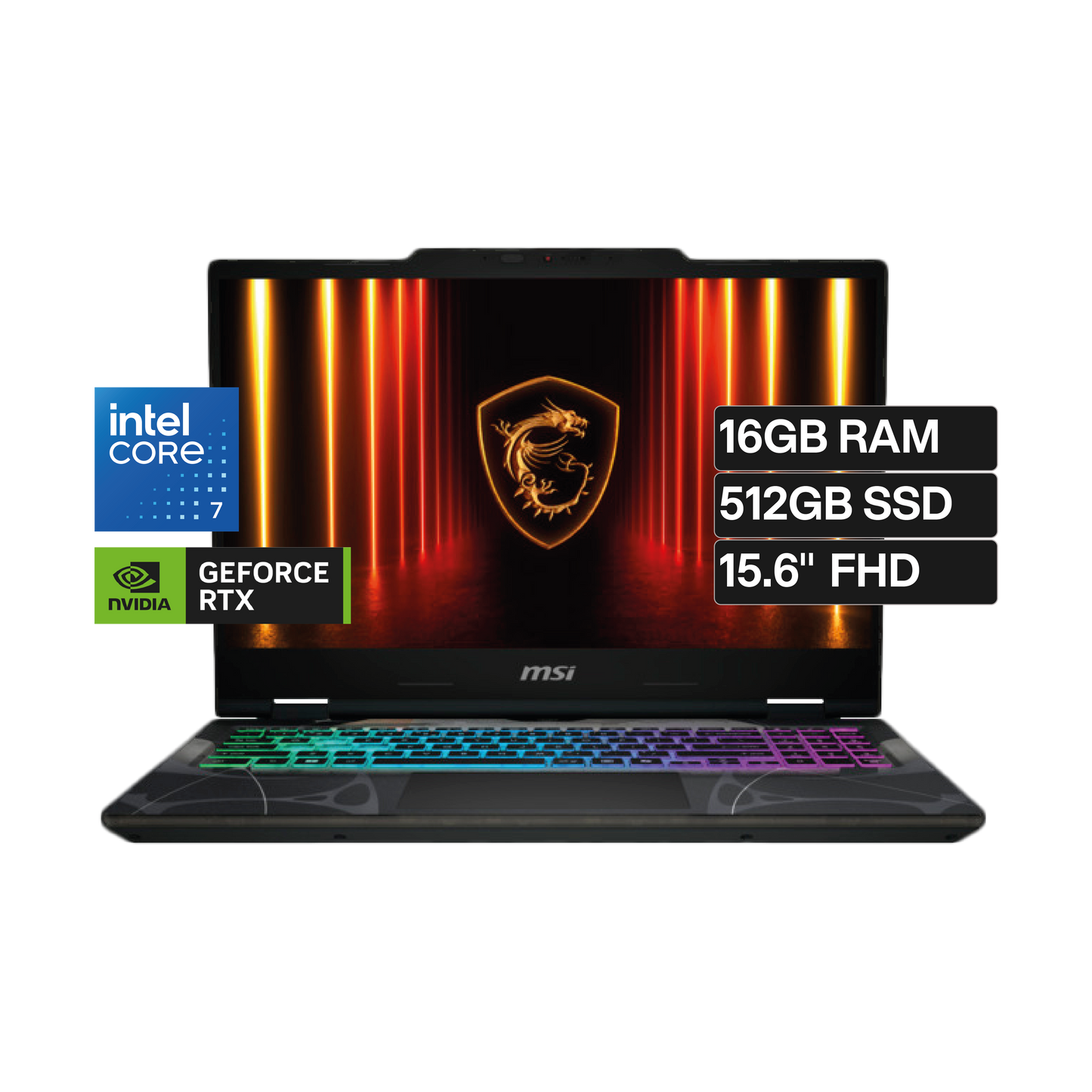 MSI Cyborg 15 B2RWEKG-C7-16GB-512GB-V8GB-W11